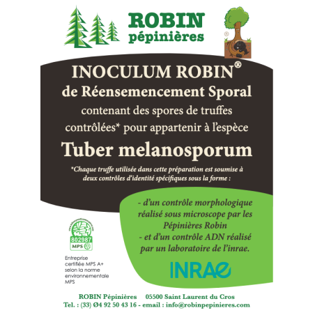 Inoculum de réensemencement truffier Tuber Melanosporum - Sac de 25 litres