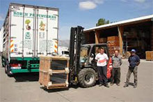 Loading of a ROBIN delivery trailer