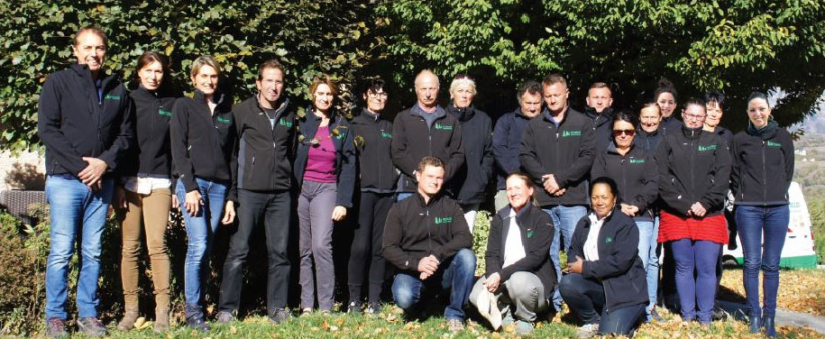 The employees and team members of Robin Nurseries in Saint Laurent du Cros (05)