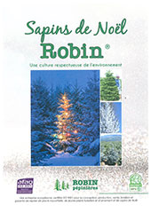 Catalogue des sapins de Noël Robin